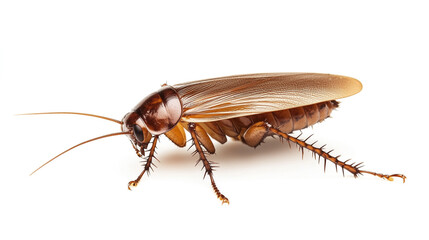 cockroach isolated on a white