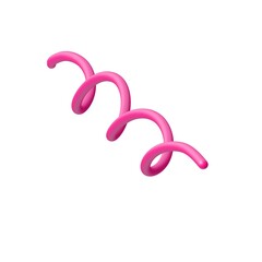 Obraz premium pink ribbon on white background