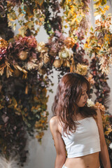 植物と女性