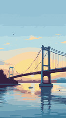 golden gate bridge at sunset