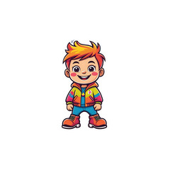 cartoon character of a man