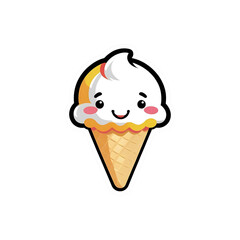 ice cream cone with chocolate