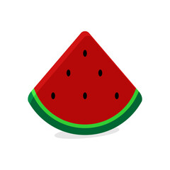 Vector illustration of sliced ​​watermelon