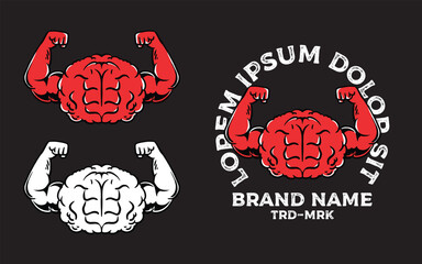 muscle brain vector design