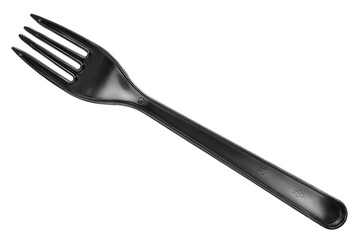 Plastic fork isolated
