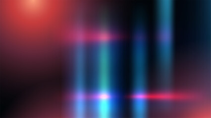 abstract dark background with vibrant blue teal pink light streaks and lens flare futuristic ethereal glow modern digital art