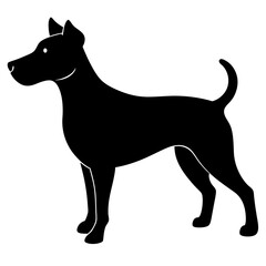 Dog Silhouette Vector Illustration

