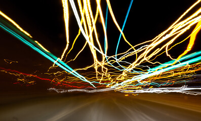Abstract Light trails