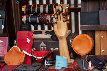 high quality handcrafted thick leather goods and items