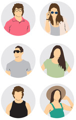 people in summer cloths users profile
