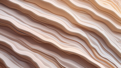 Beige wavy stripes creating abstract textured background