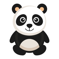 panda vector image on white background