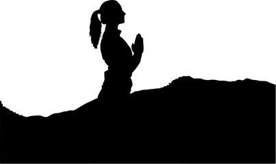 silhouette of a woman
