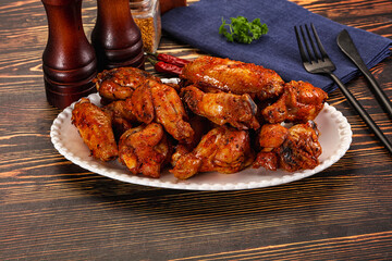Hot and spicy Buffalo chicken wings