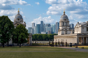 View of London from the National Maritime Museum in Greenwich