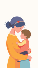 Mother Hugging Child