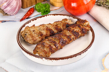 Beef kebab minced meat shashlik