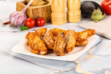 Grilled spicy chili chicken wings