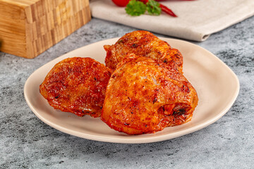 Baked marinated crispy chicken tighs