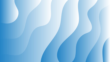 Blue tone paper cut flow modern gradient layers