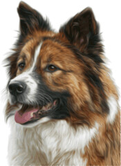 Dog head vector illustration