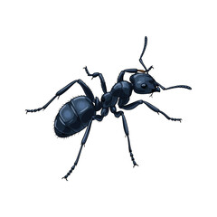 vector illustration of ants on white background