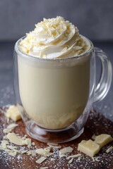 Tasty hot autumn drink, seasonal drink, cozy autumn, realistic photo