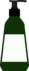 Illustration of Soap or Lotion Bottle with Pump