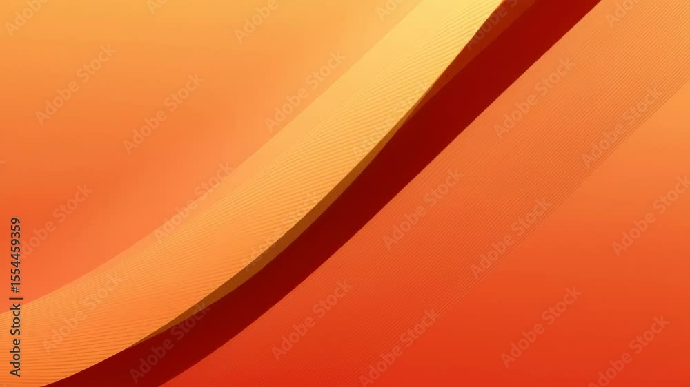 Poster abstract orange waves flow smoothly creating a dynamic and vibrant background