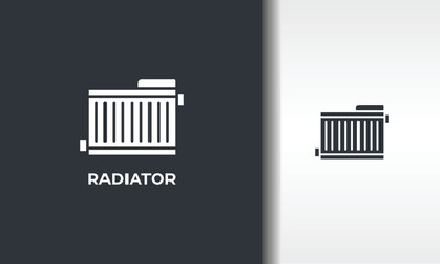 Radiator Vector, Icon Or Logo Sign Isolated Symbol Illustration
