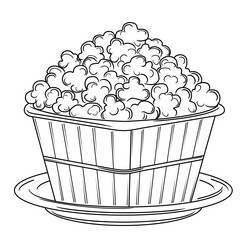 original popcorn on a plate