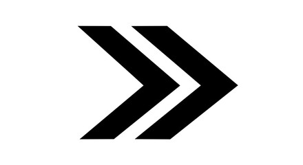 Minimalist chevron arrow design for modern web and print vector illustration