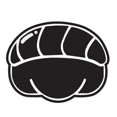 vector illustration of a Sushi with Background