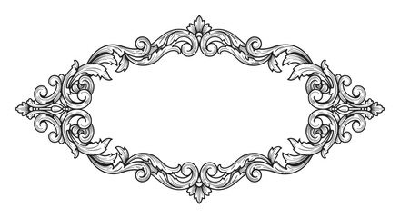 Ornamental border vector illustration for elegant design projects
