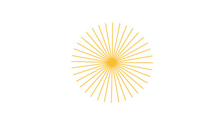Abstract sunburst vector illustration for graphic design in minimalist style