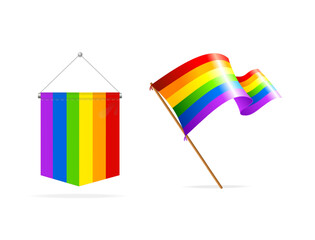 rainbow flag hat.eps
