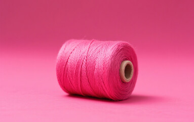 roll of pink thread
