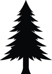 Fir Tree silhouette icon