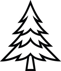 Fir Tree outline icon