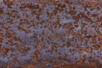 Rusty metal surface with corrosion in industrial setting