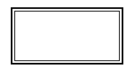 Minimalist blank frame vector illustration for design projects