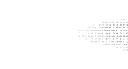 Binary code background vector illustration for tech design in minimalist style