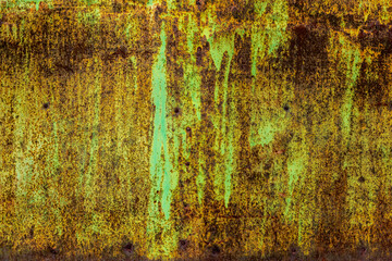 Rusty metal surface with corrosion texture outdoors