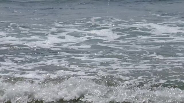 flux et reflux, vagues en bord de mer