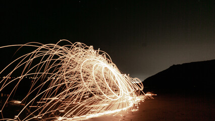 Light movement with swirls