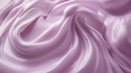 Fototapeta premium Elegantly Flowing Lilac Satin Waves with a Soft Silk Texture Background for Sophisticated Designs