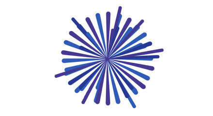 Obraz premium Abstract blue burst vector illustration for modern design