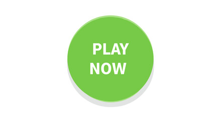 Play now button vector illustration design for web apps in modern flat style