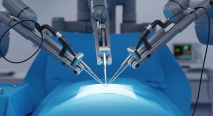 Robotic surgical system performing minimally invasive surgery in operating room