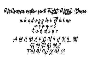 Halloween Dripping Script Font - Fight Hound Demo

